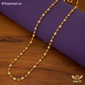 Freemen Aesthetic wight One Ball Tulsi Mala - FMGTU08 Evening Collection
