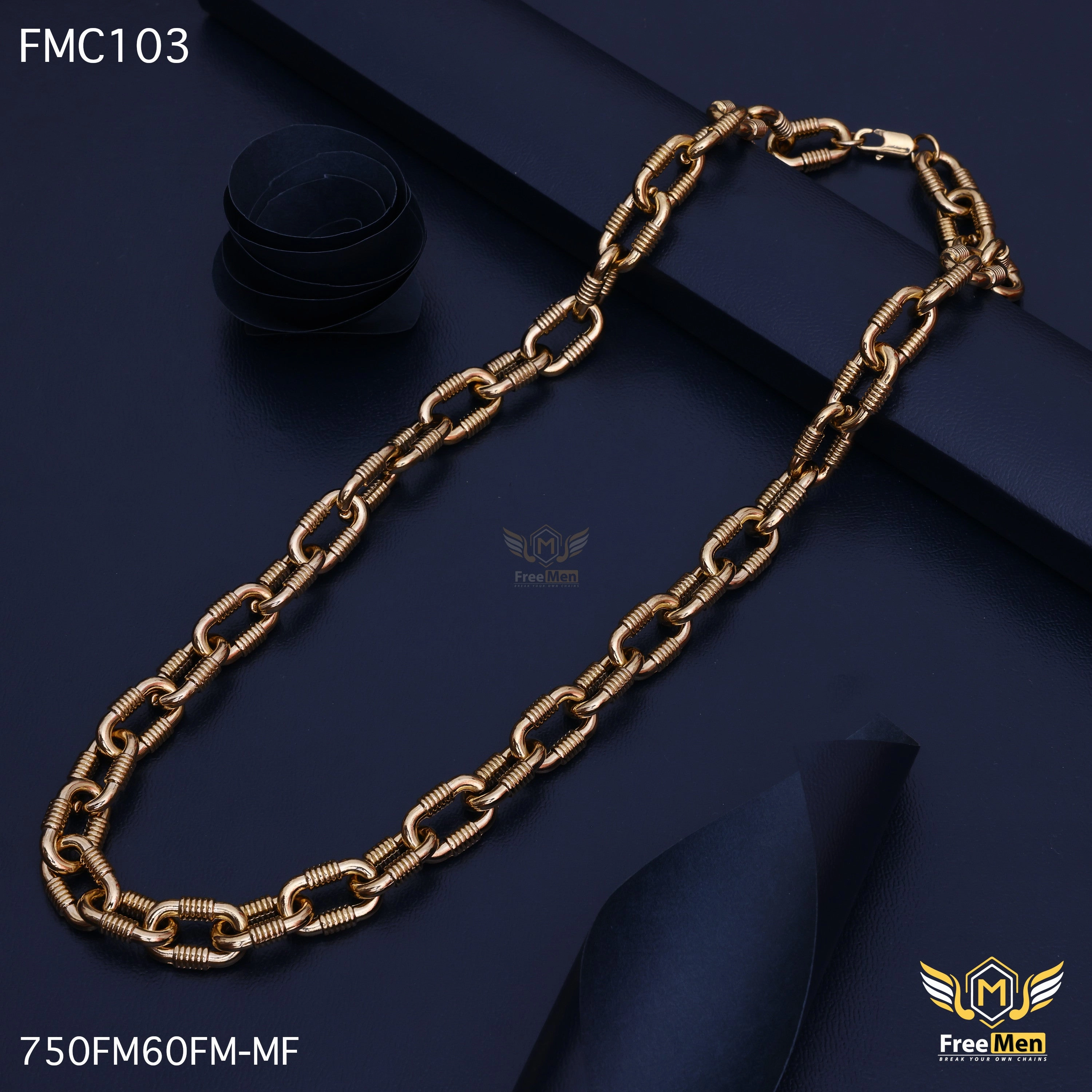 Freemen Beautiful Hip Hop Chain for Men - FMC103 Dramatic Flare Bright Sparkle