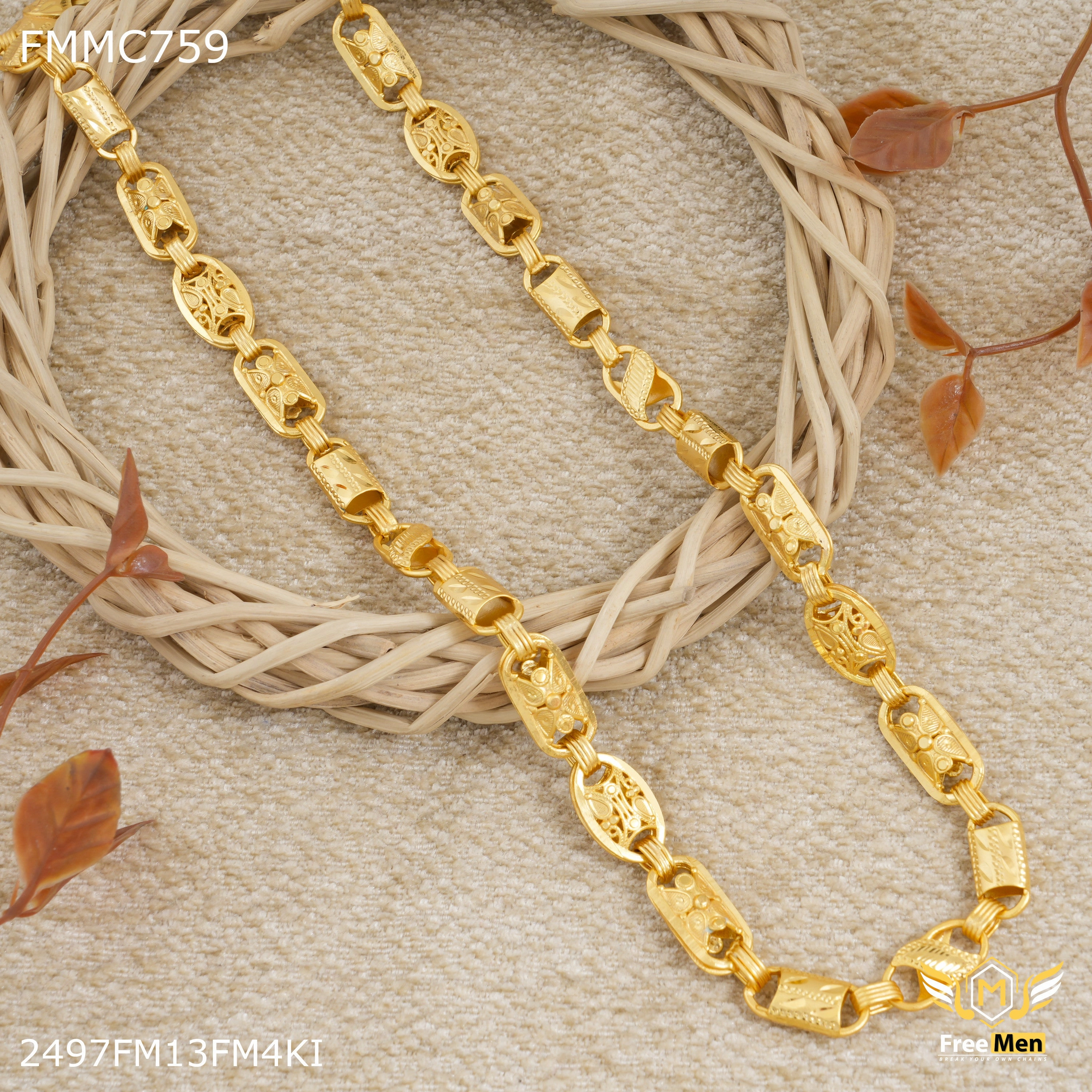 Freemen C cut with Designer Butterfly Chain for Man - FMMC759 Chic Element Fashionable Accent