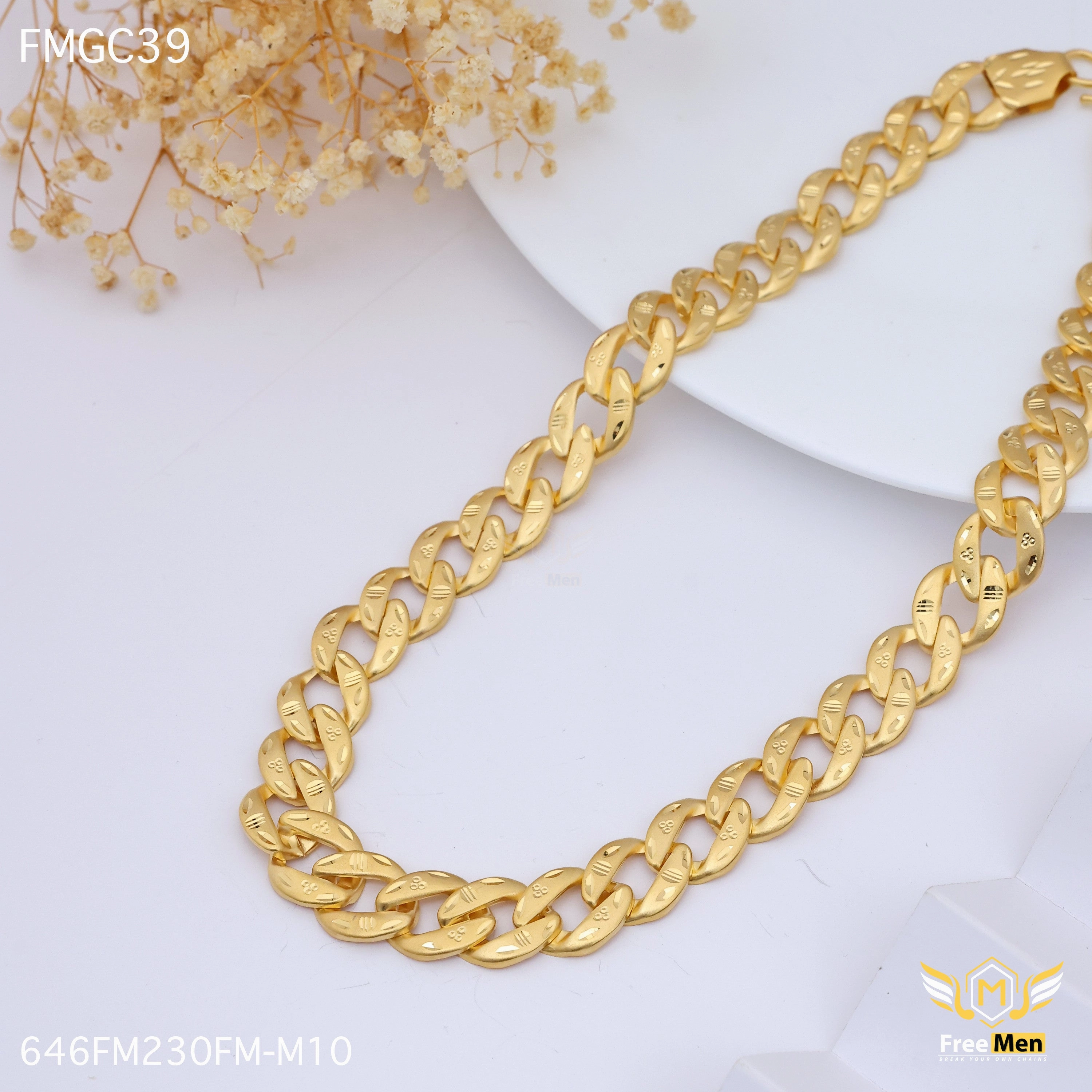 Chic Line Freemen Delicate Stylish Atta Gold Plated Chain - FMGC39
