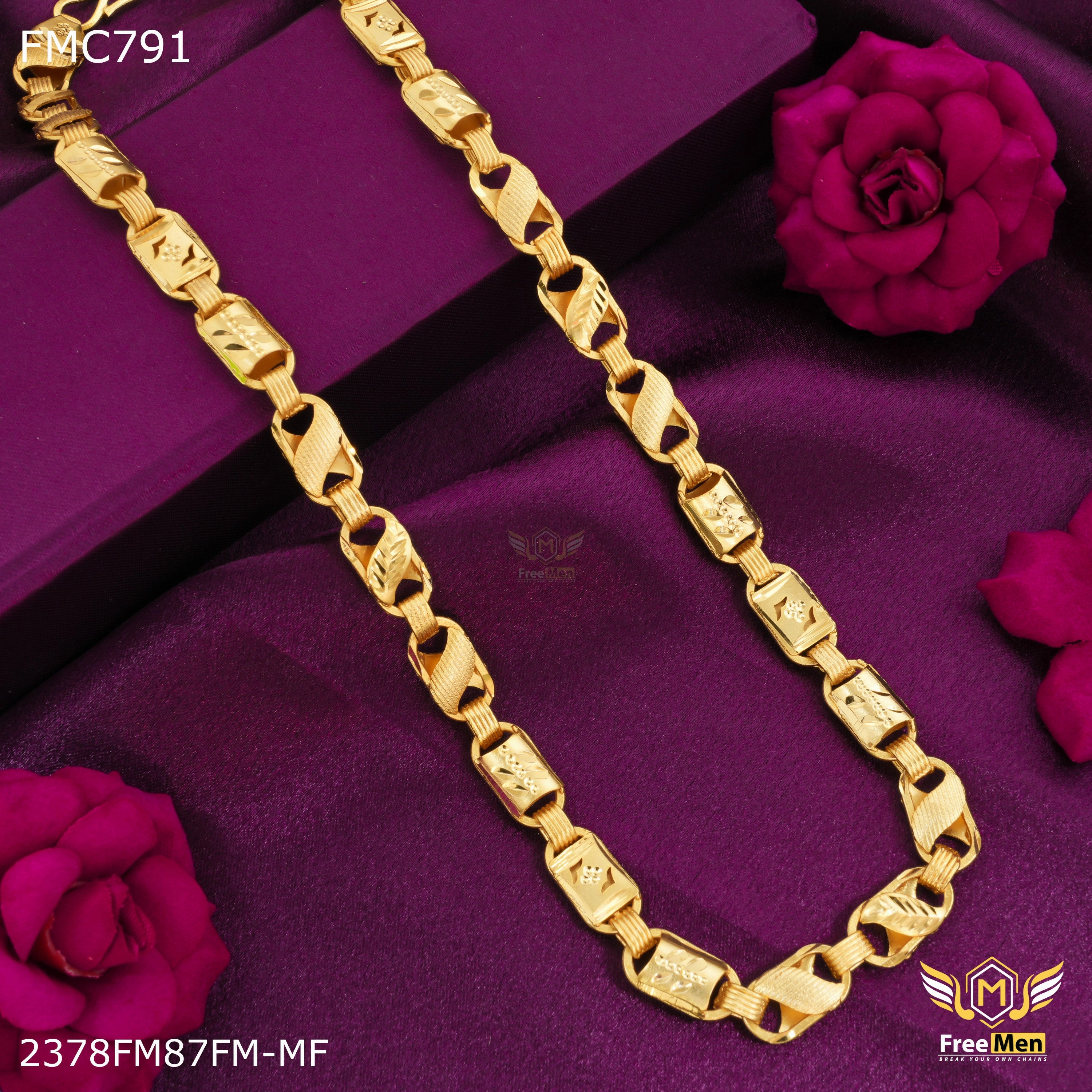Freemen Delight Arrow Nawabi with Lotus Chain for Man - FMC791 Minimal Appeal Impressive Accent