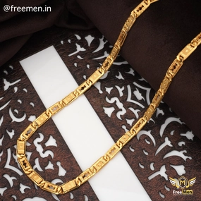 Modern Attire Freemen Fascination Candy Nawabi igp Plated Chain for men - FMGC111