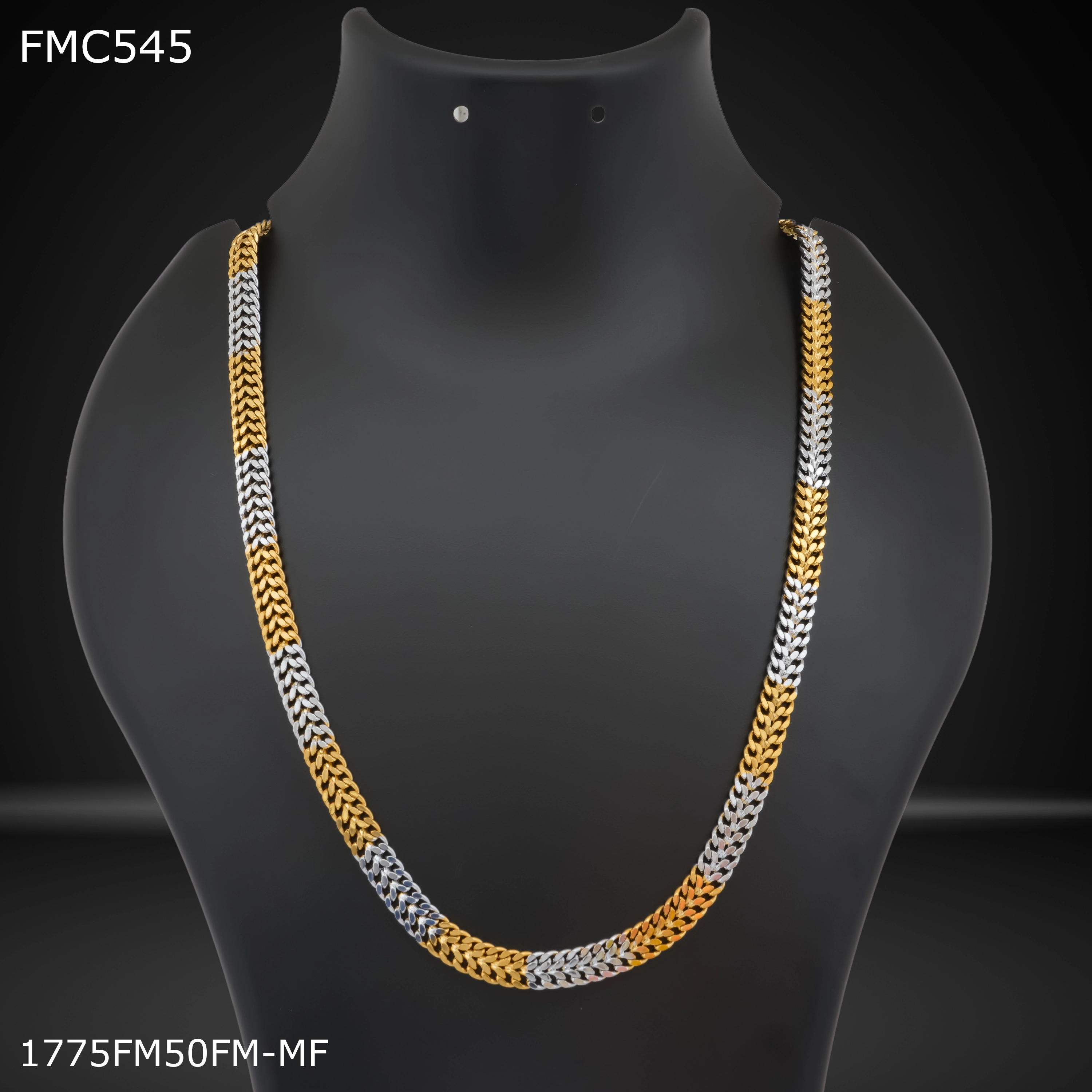 Freemen GOLD SILVER Design Chain for Man - FMC545 Minimalist Charm