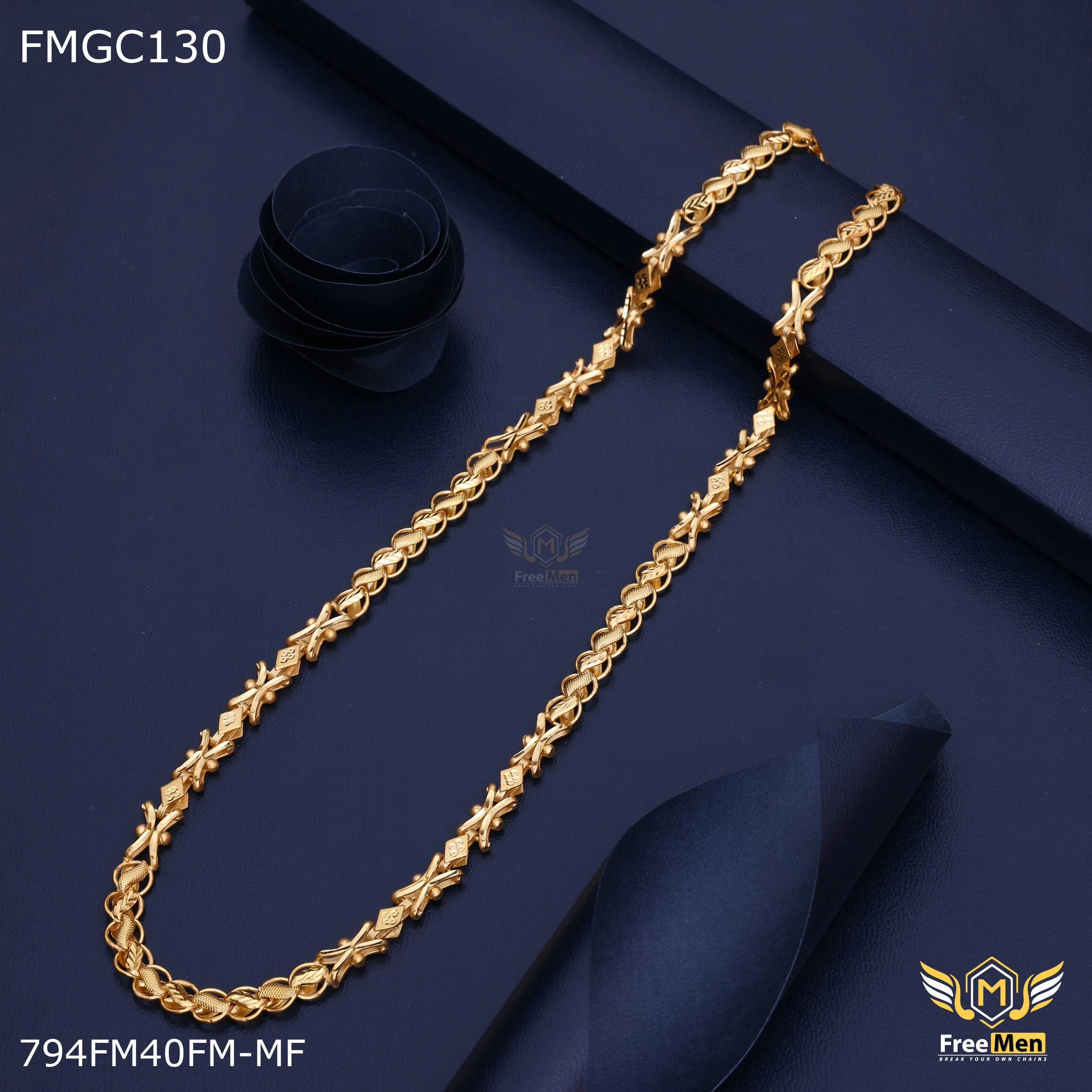 Freemen lotus with X designer Chain for man- FMGC130 Formal Event