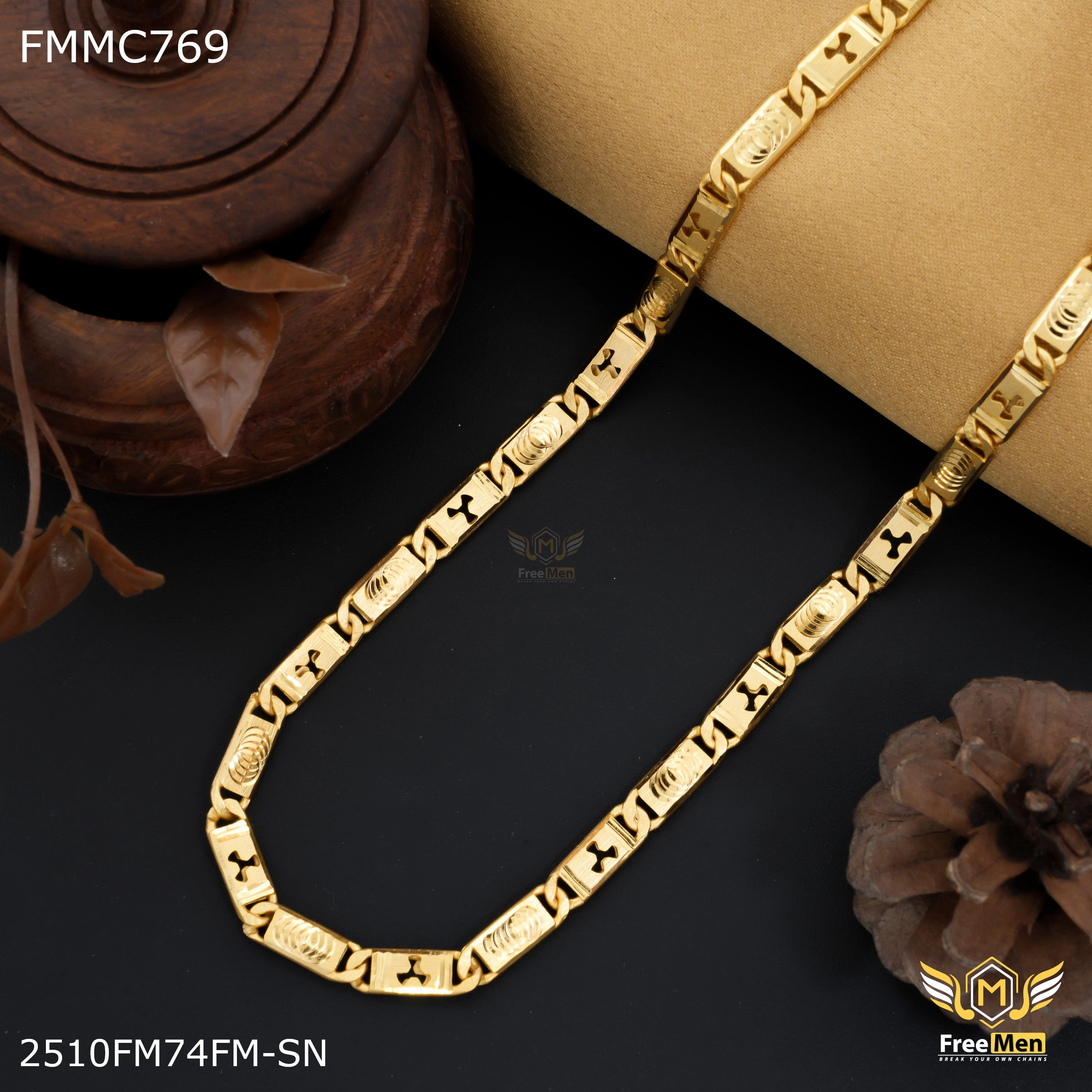 Freemen New Spiner Nawabi Chain for Man - FMMC769 Timeless Layer Shiny look
