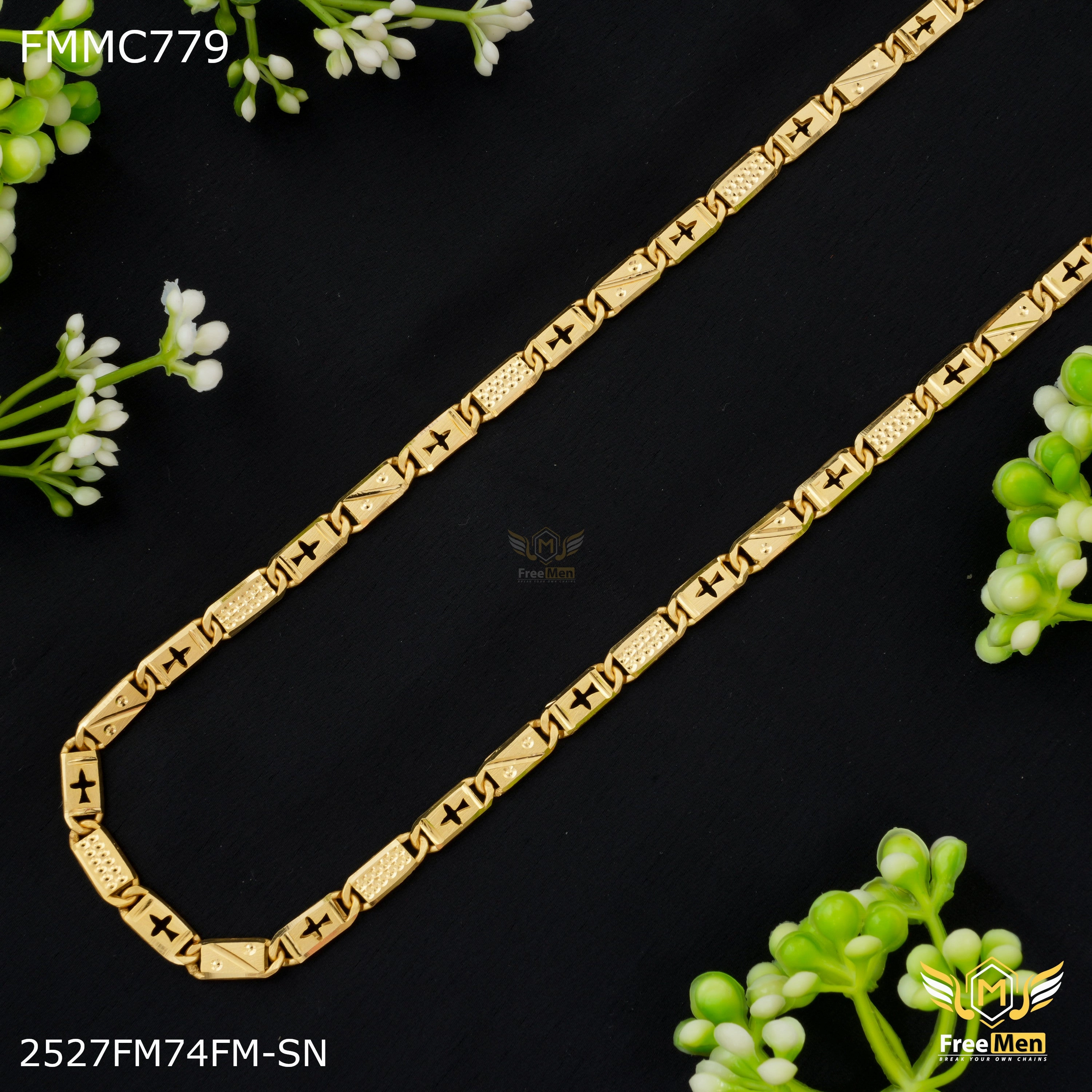 Freemen One by One Airplane Nawabi Chain for Man - FMMC779 Weekend Glam Custom Feel