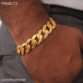 Freemen pokal gold plated bracelet for Men - FMGB173 Creative Glance