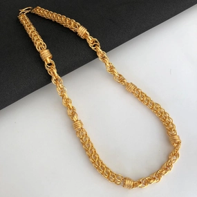 Freemen Royal 22K Gold plated Chain for men Party Design Cozy Mood