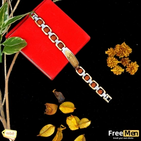 FreeMen's OM SAIRAM IPS plated sliver Luxury Spark Chic Charm