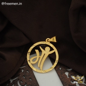 Freemen Satisfying Maa Laser Cut Gold Plated Pendant - FMG418 Essential Accessory