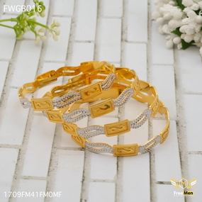 Freemen Stylish S Design bangles For women - FWGB017 Daytime Look Vivid Accent