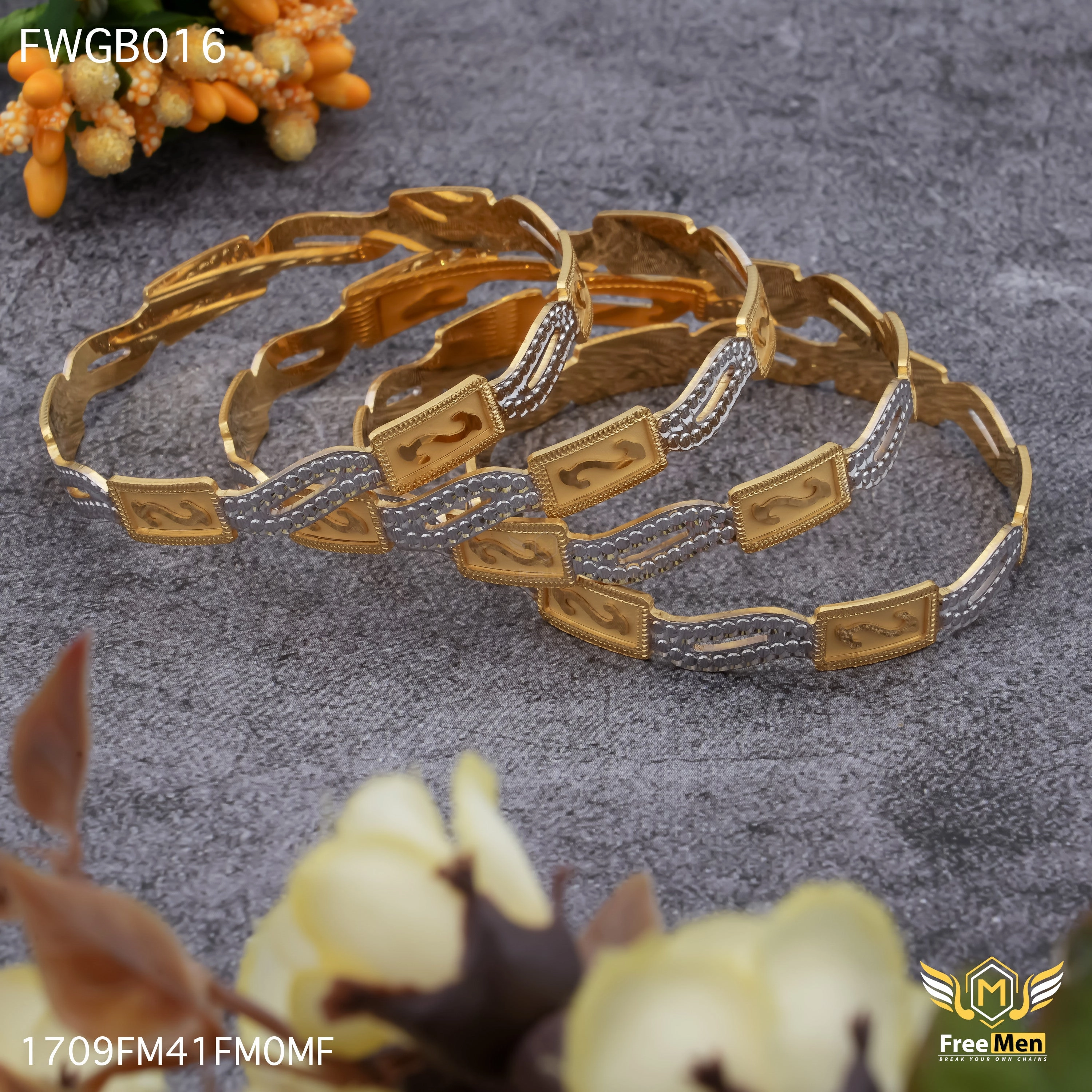 Editorial Look Freemen Stylish S Design bangles For women - FWGB017