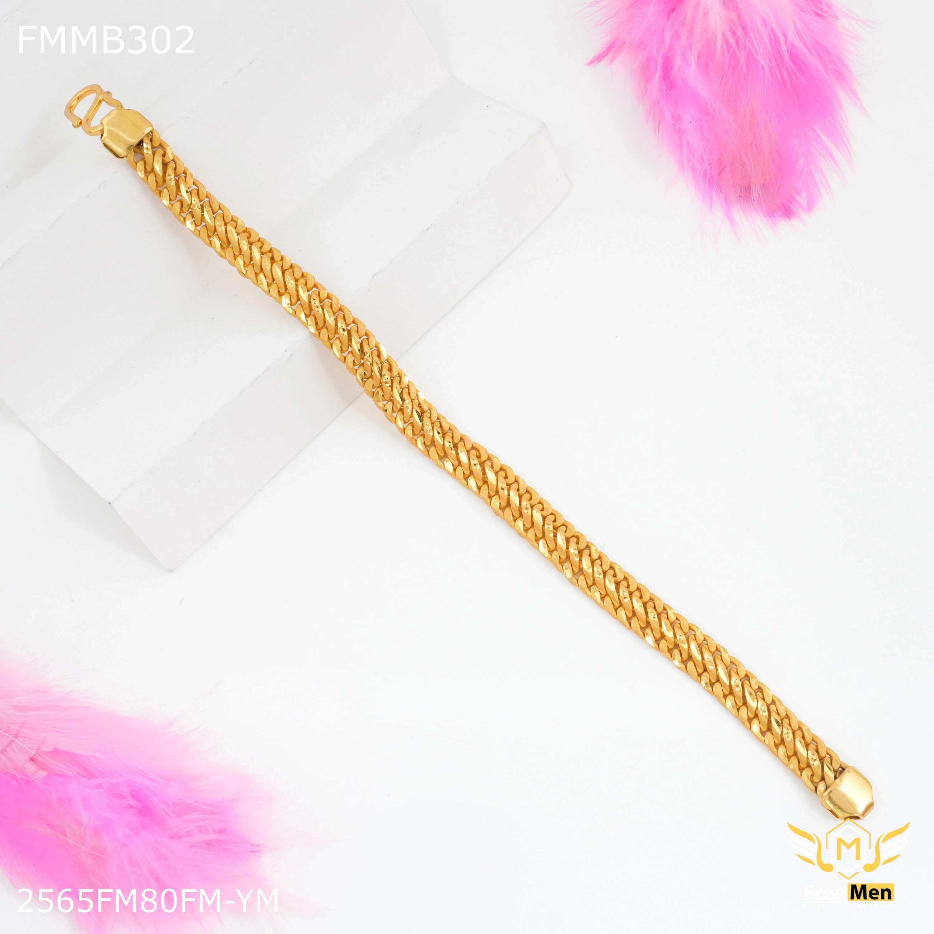 Freemen Thin Atta Bracelet For Men - FMMB302 Premium Feature Vibrant Jewelry Shine