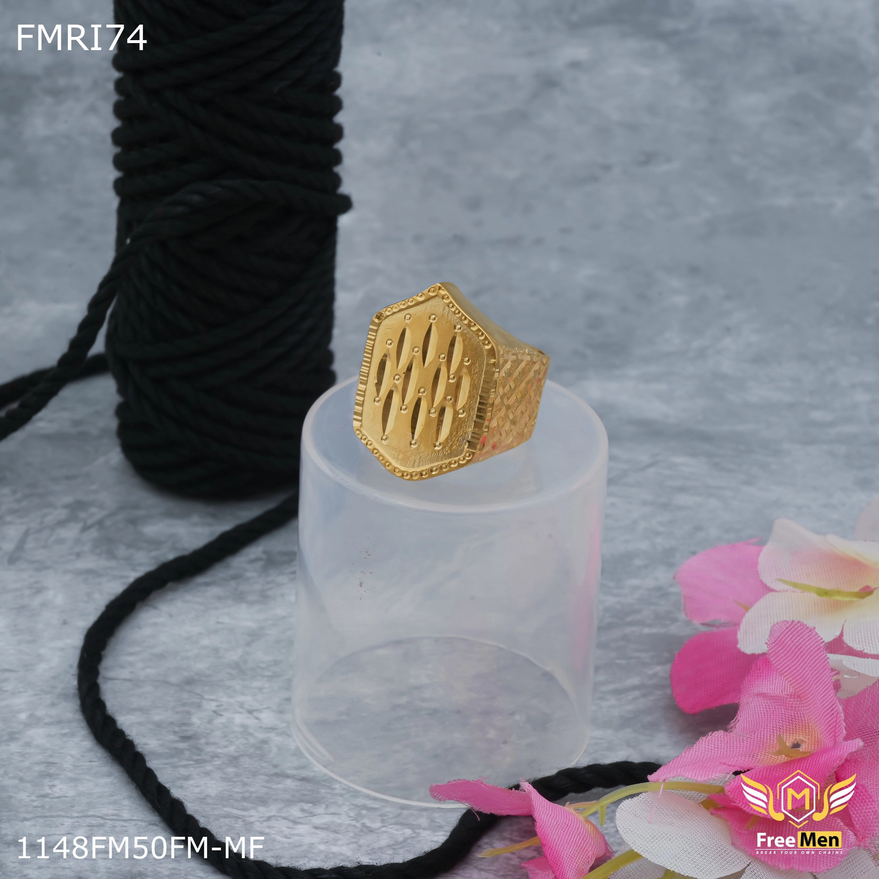 Freemen Tilak design IGP ring for men - FMRI74 Essential Accessory Graceful Line