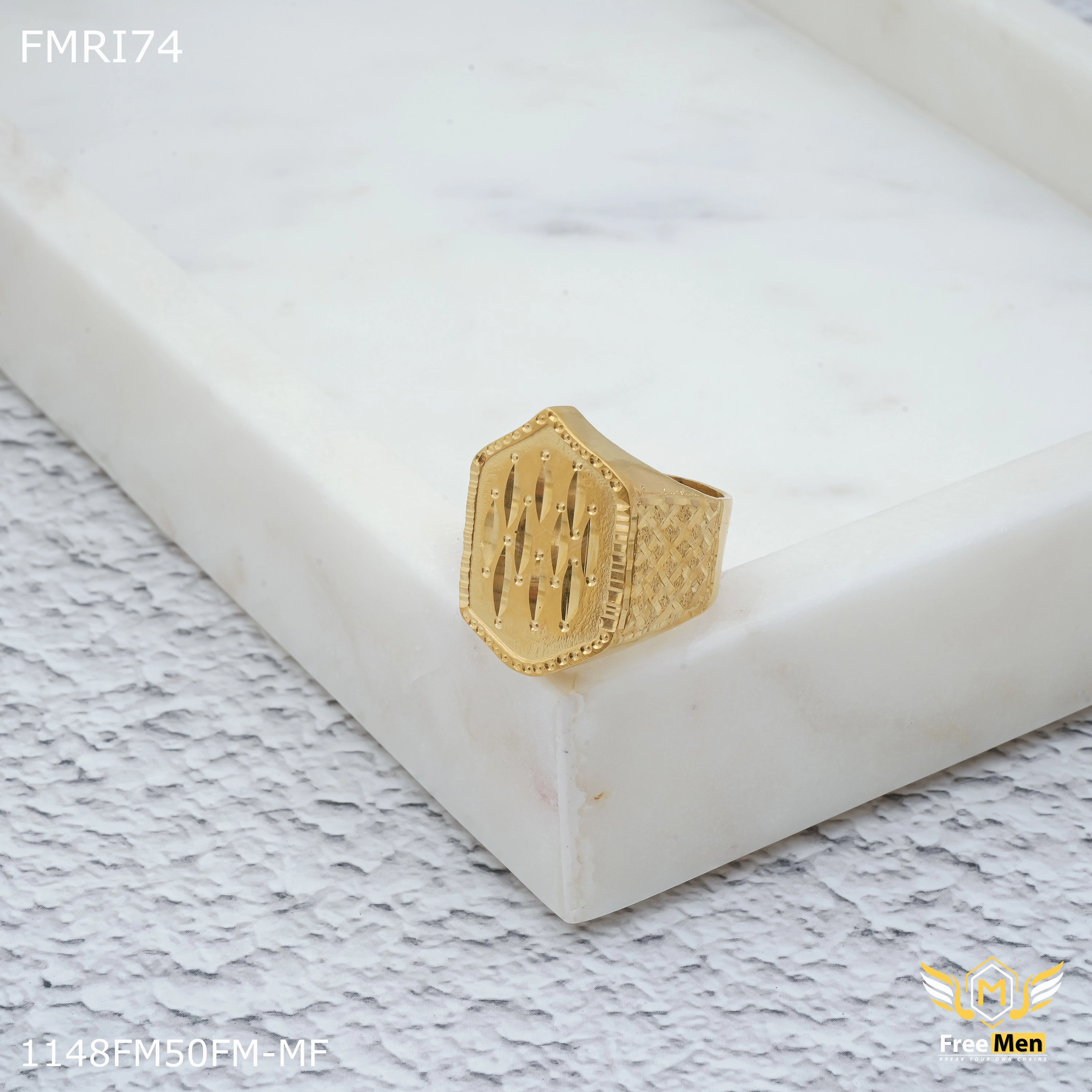 Exclusive Appeal Freemen Tilak design IGP ring for men - FMRI74
