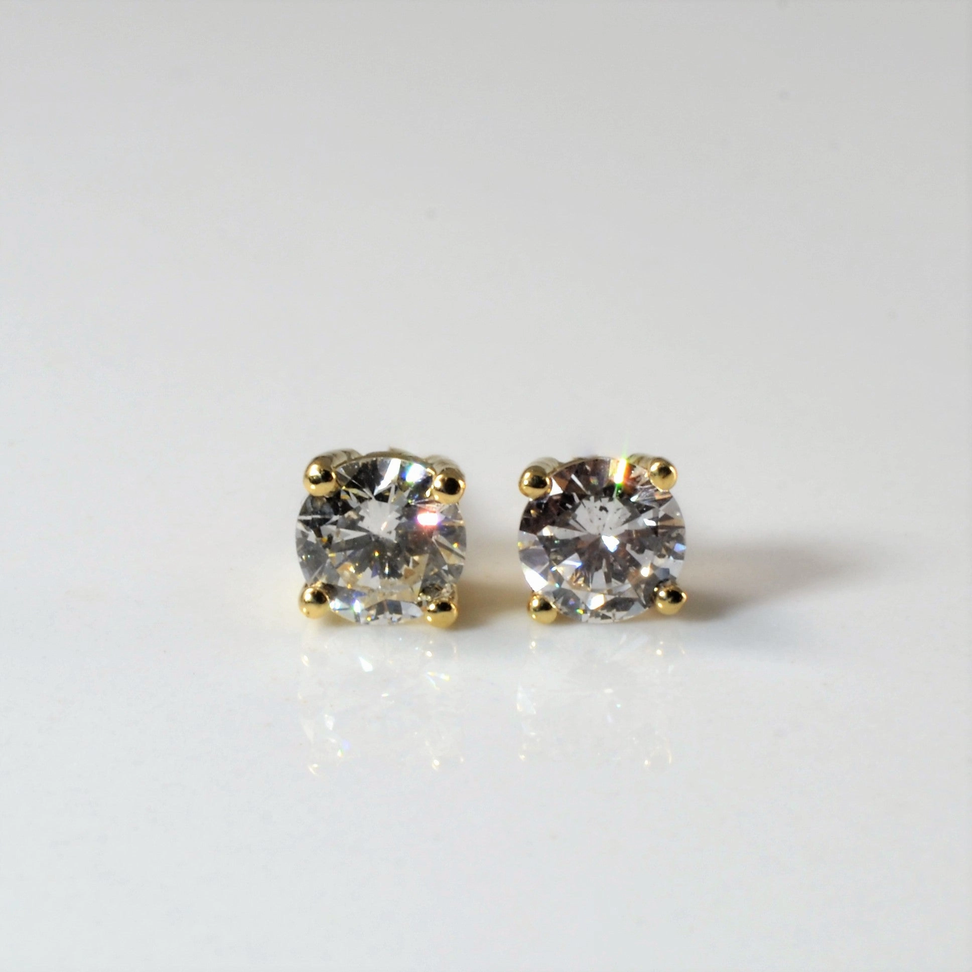 '100 Ways' Diamond Studs | 0.96 ctw | Handcrafted Detail