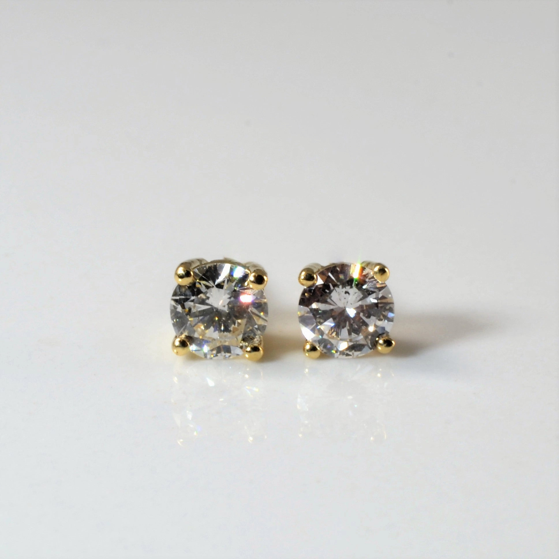 '100 Ways' Diamond Studs | 0.96 ctw | Camera Ready Radiant Shine Finish