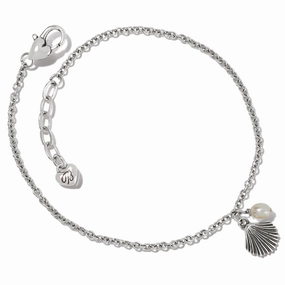 Brighton Silver Shells Anklet Modern Highlight Gleaming Glow