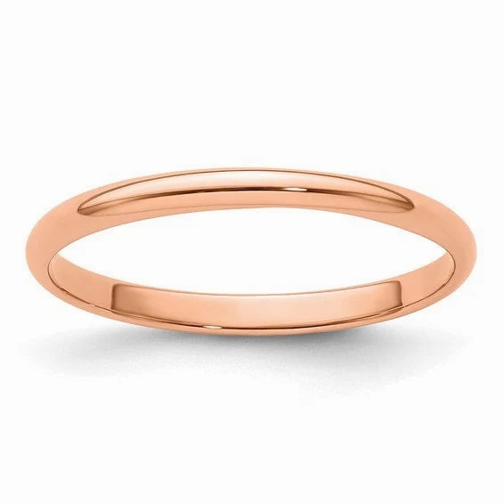 14K Solid Rose Gold 2mm 3mm 4mm 5mm 6mm 8mm Wide Men's and Women's Wedding Band Ring Sizes 4-14. Solid 14k Rose Gold,Thumb Toe Midi Ring Secure Closure