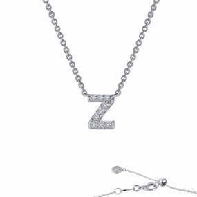 Letter Z Pendant Necklace Fall Mood