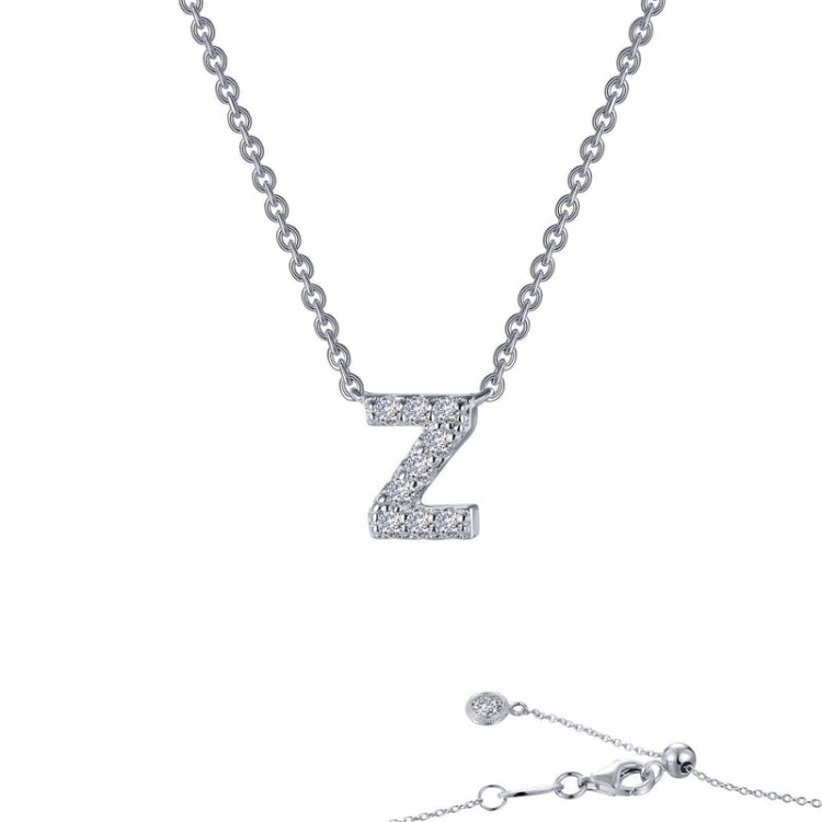 Letter Z Pendant Necklace Fall Mood