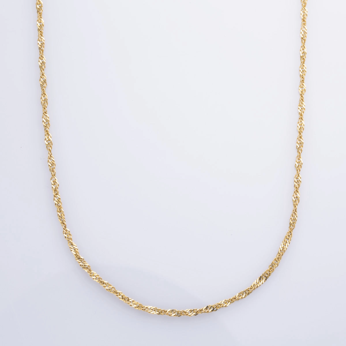 14k Yellow Gold Singapore Chain | 18" | Polished Treasures Timeless Match