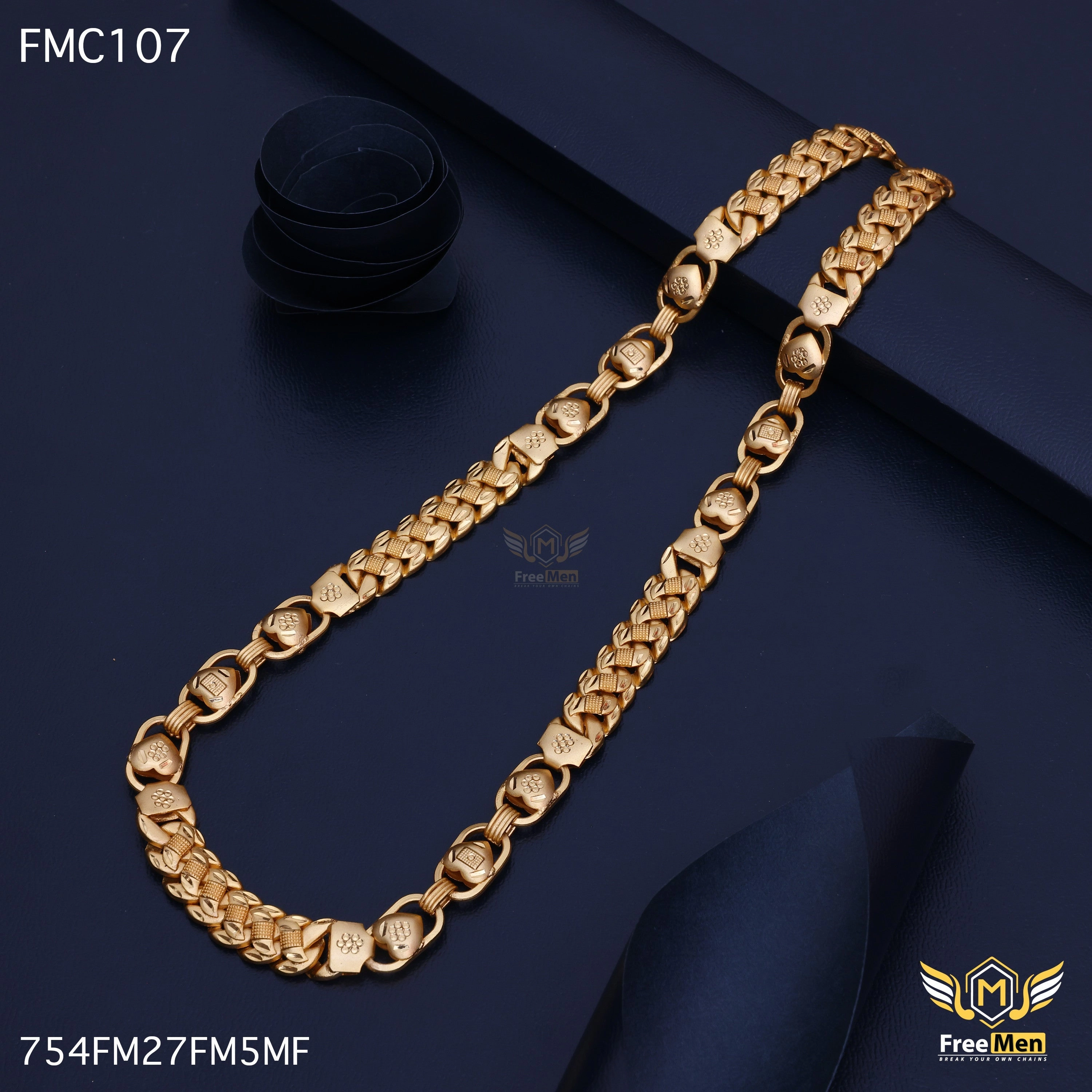 Boho Mood Freemen Attractive Khohli Hart Chain for Men - FMC107