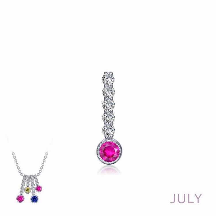 City Look Day To Day July Birthstone Love Pendant