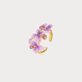 Everyday Charm Unique Token Early Lilac Enamel Ring