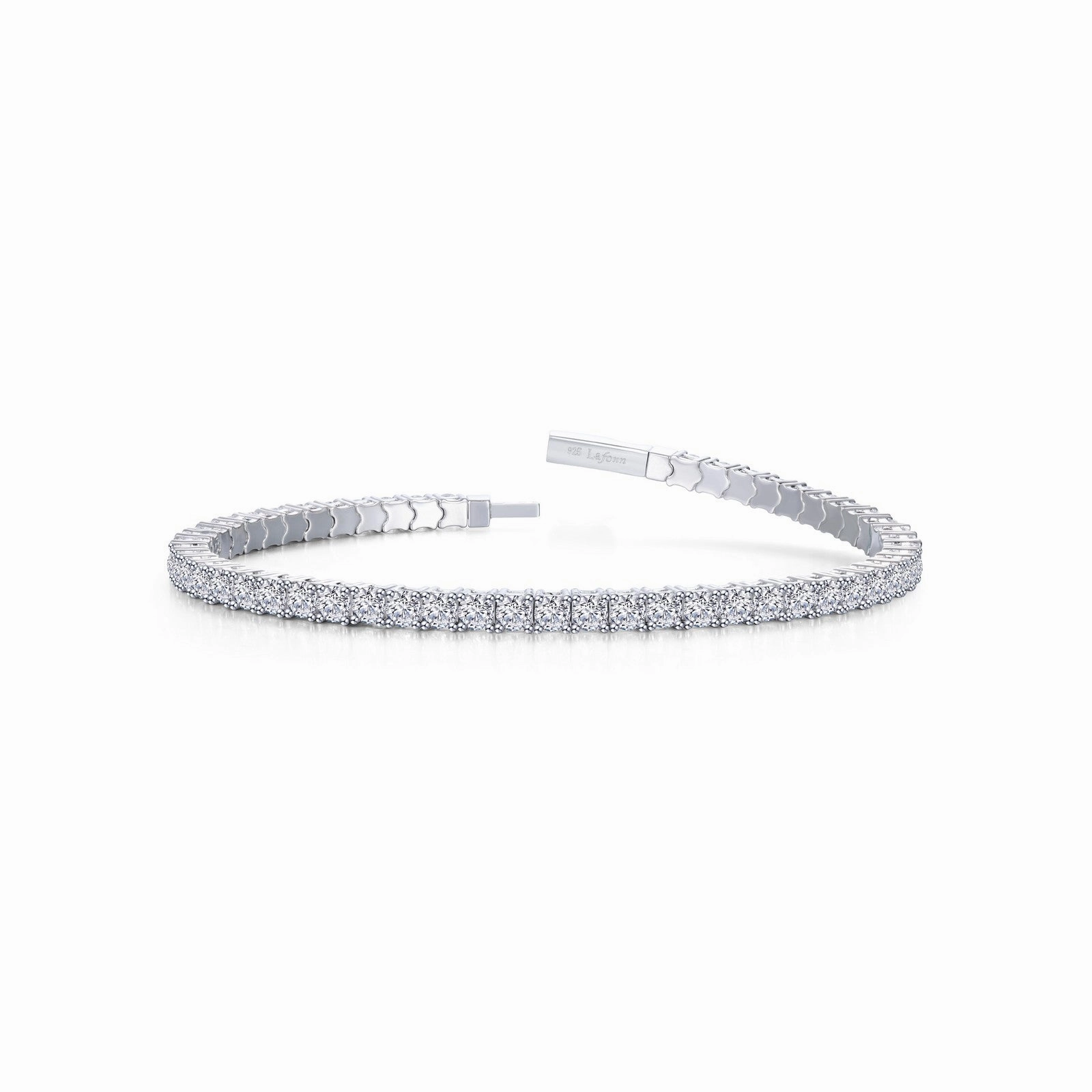 Flat Lay Lafonn 5.85ctw Flexible Tennis Bracelet, 6.8"