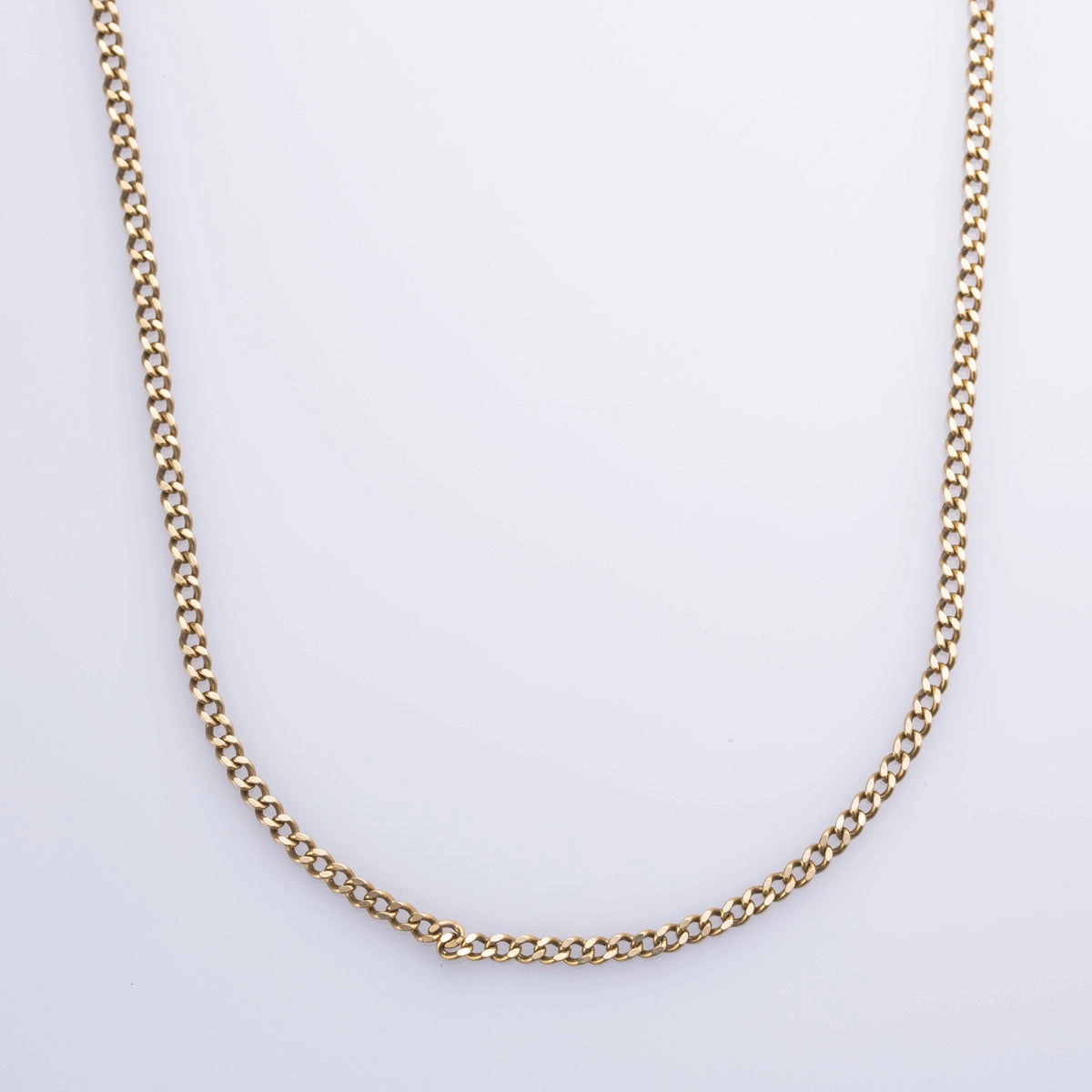 10k Yellow Gold Curb Chain | 23" | Smooth Lines