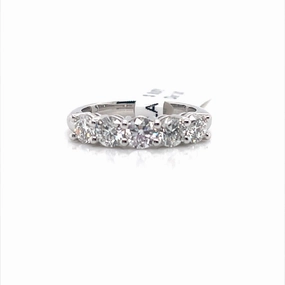 Lightweight Article Size Flexible Bremer Jewelry Half Anniversary Diamond Wedding Ring in Platinum (1.60ctw)