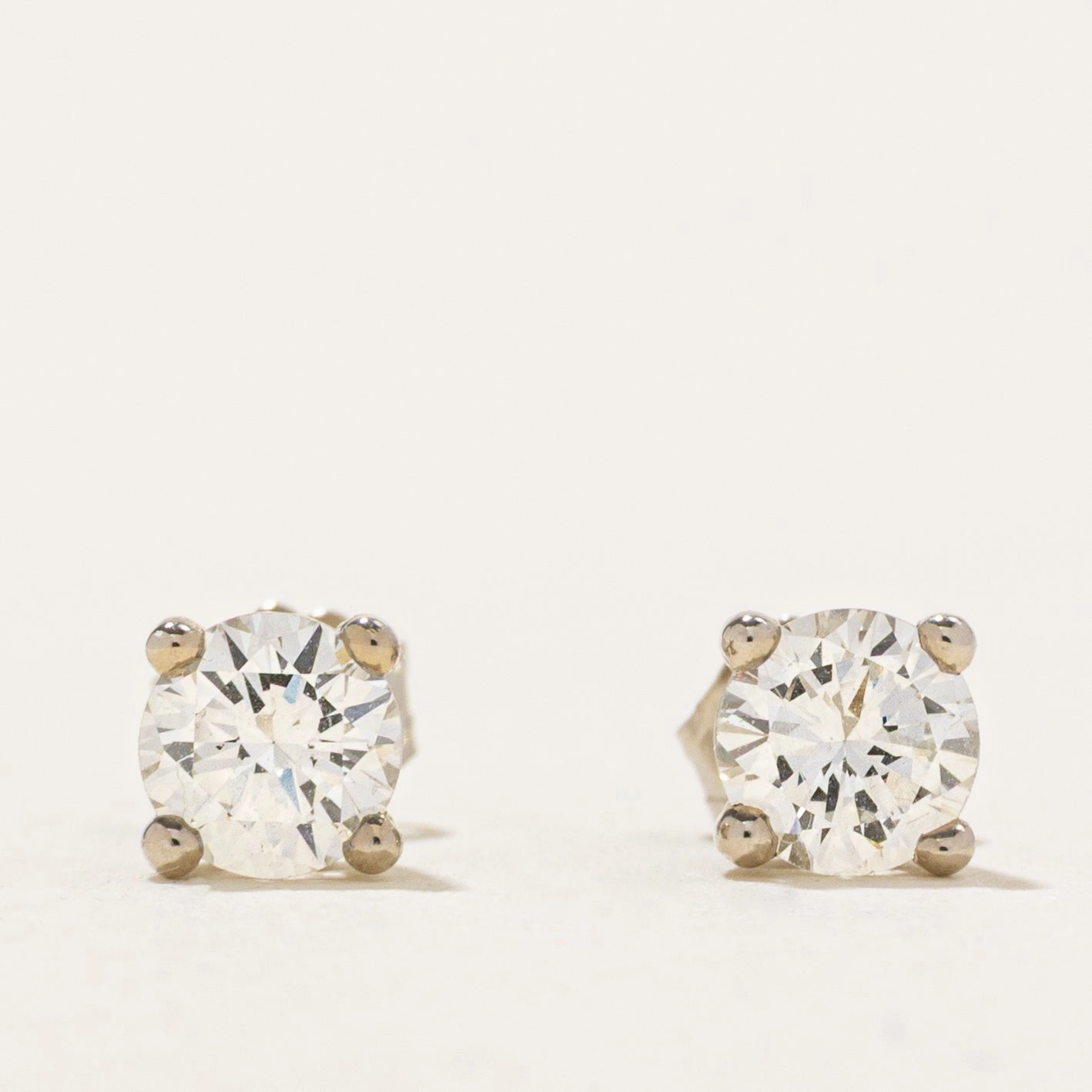 '100 Ways' White Gold Diamond Stud Earrings | 0.57ctw Perfect Gift