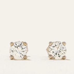 '100 Ways' White Gold Diamond Stud Earrings | 0.57ctw Perfect Gift