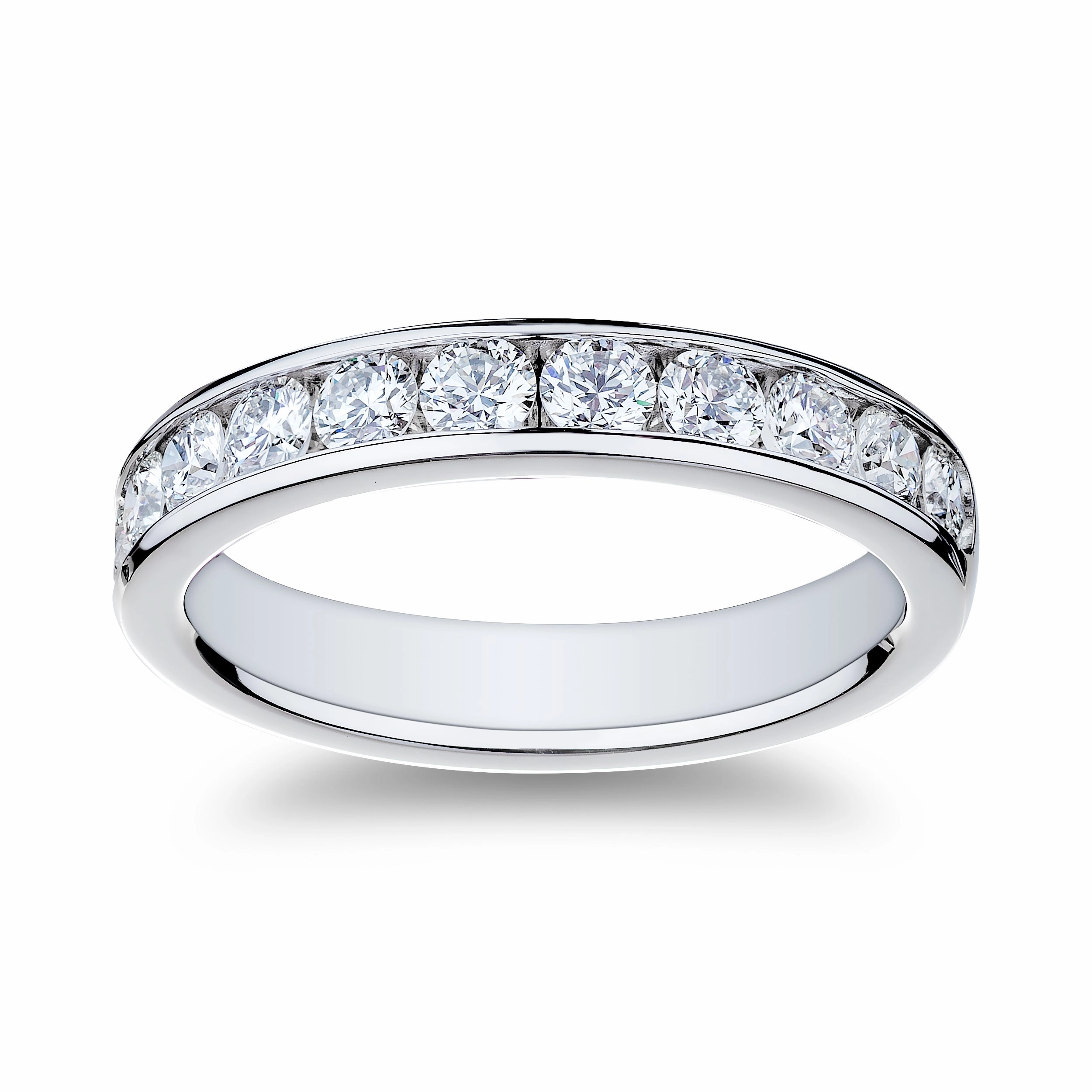 Bremer Jewelry Channel Set Diamond Wedding Ring in Platinum (0.94ctw) Exquisite Item