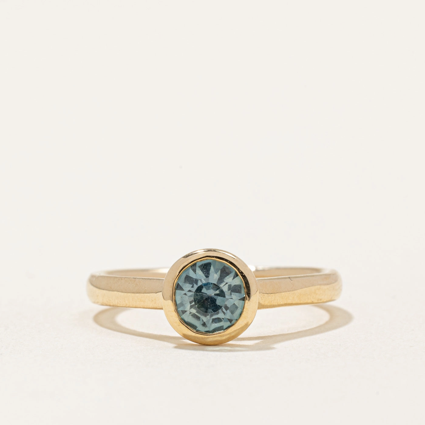 100 Ways' Teal Sapphire Bezel Set Ring | 0.88ct | SZ 6.75 | Enduring Shine