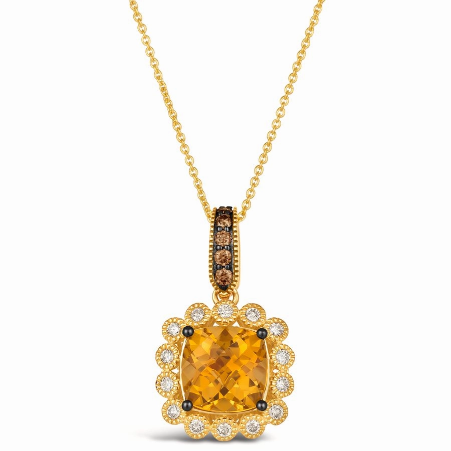 Le Vian? Cinnamon Citrine Pendant Modern Highlight Chic Mood