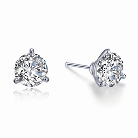Gleaming Highlight Lafonn 4ctw Martini Stud Earrings