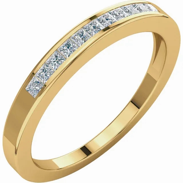 Superior Design 14K Yellow 1/4 CTW Diamond Anniversary Band Size 6