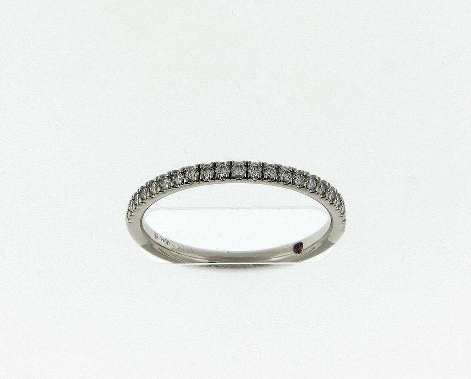 Polished Finish Hearts On Fire Half Anniversary Diamond Wedding Ring in Platinum (0.16ctw)