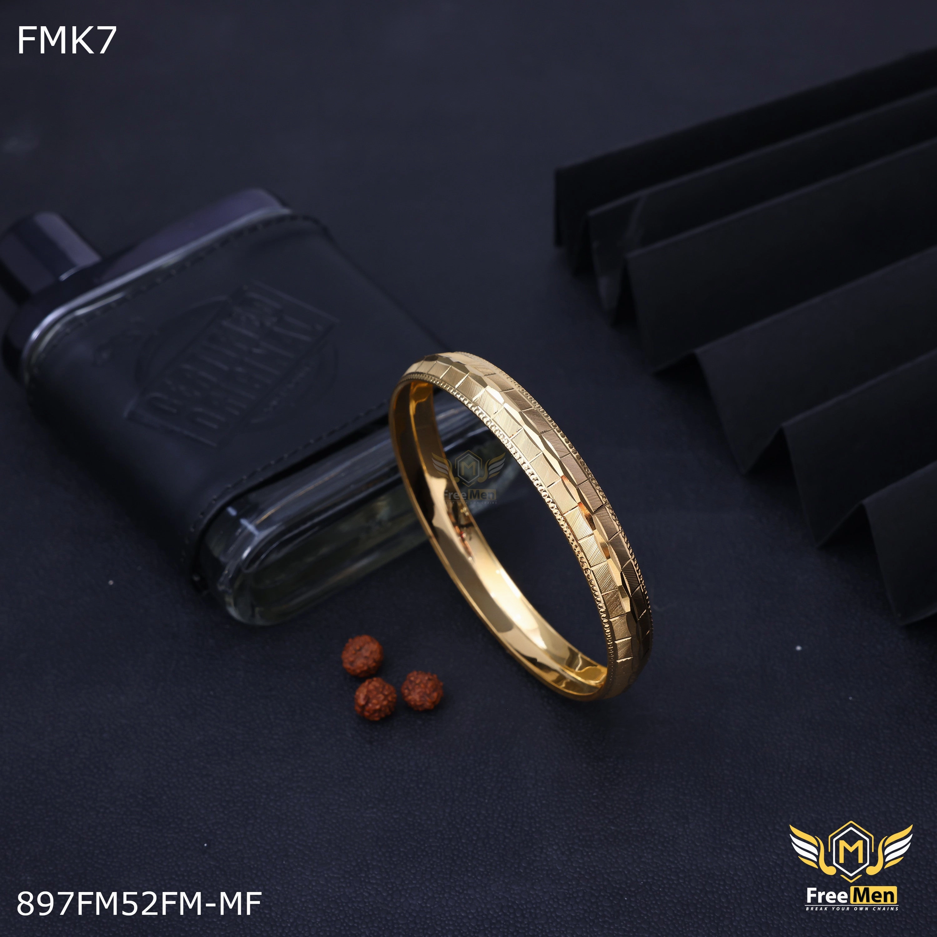 Freemen Square cutting IGP Kada  - FMK7 Unique Craftwork Iconic Accent