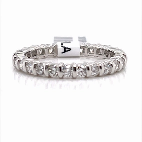 Elegant Style Practical Design Bremer Jewelry Anniversary/Eternity Diamond Wedding Ring in Platinum (1.30ctw)