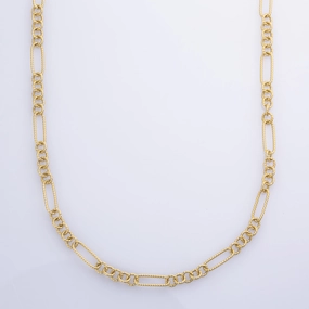 Artisan Jewelry Urban Accent 14k Yellow Gold Link Chain | 24" |