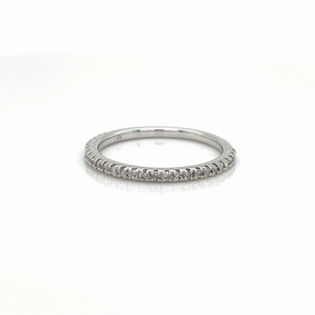 Half Anniversary Diamond Wedding Ring in 14K White Gold (0.25ctw) Featured Item Vintage Style