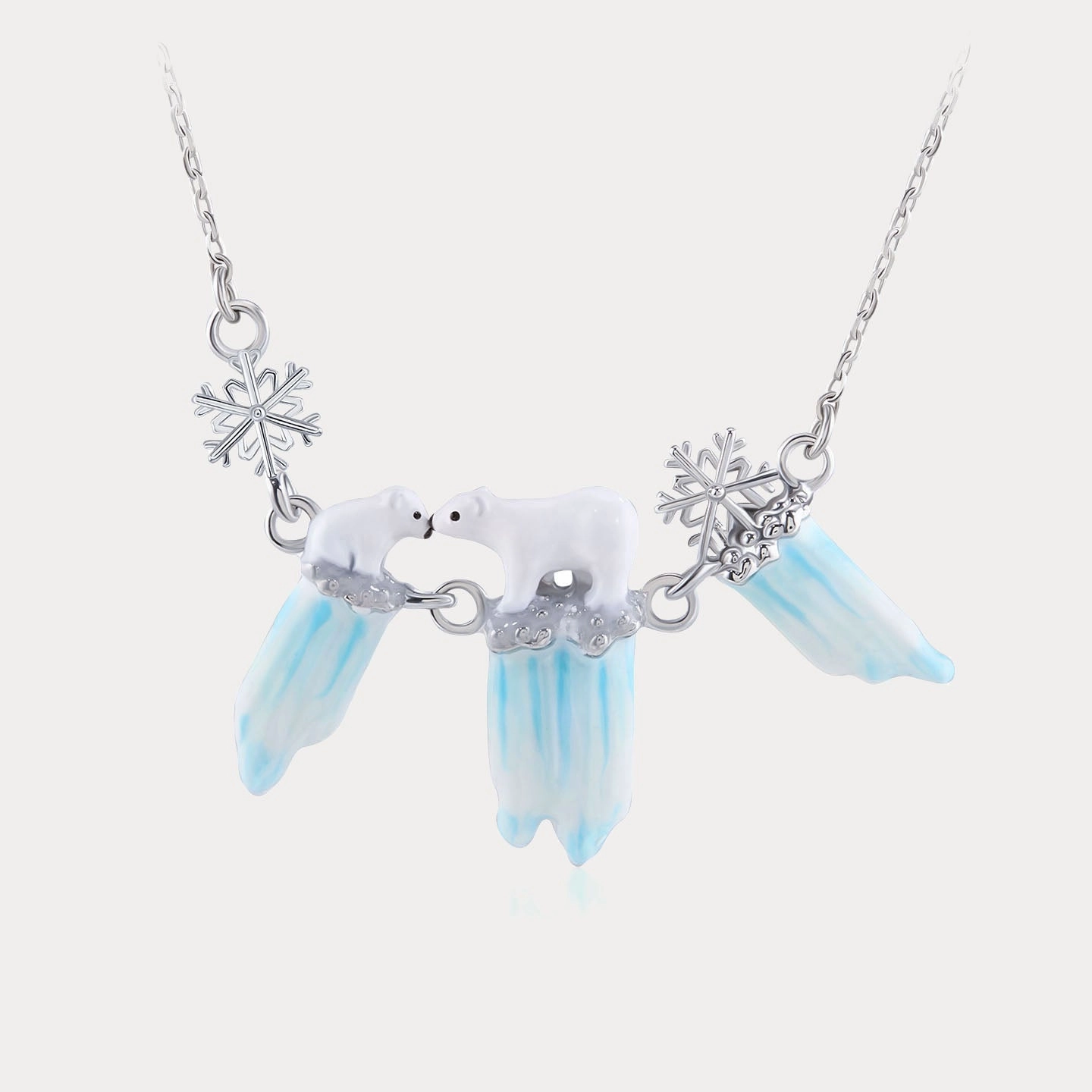 Exclusive Accessory Personal Event Jewelry Glacier Polar Bear Necklace