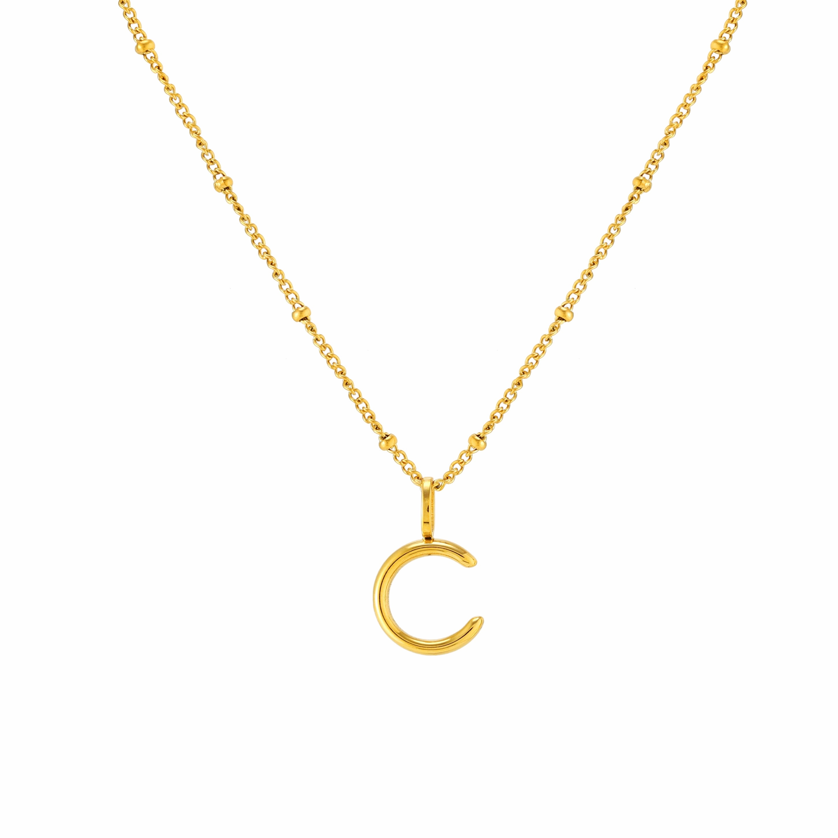 Natural Finish Refined Gift Initial