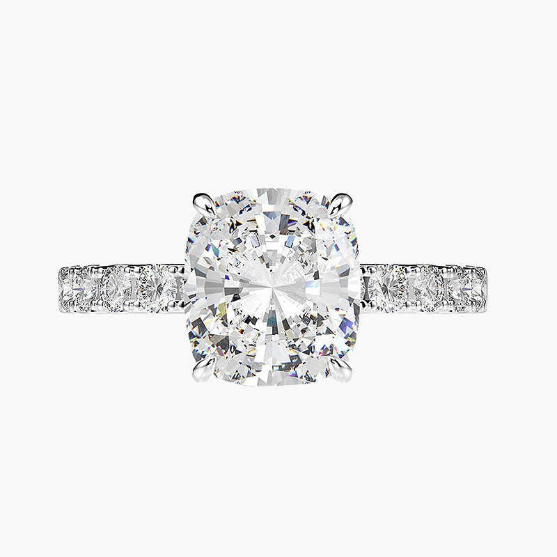 2CT Round Engagement CZ Ring Ready For Gifting