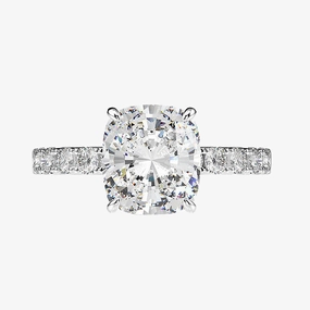 Body Adornment 2CT Round Engagement CZ Ring