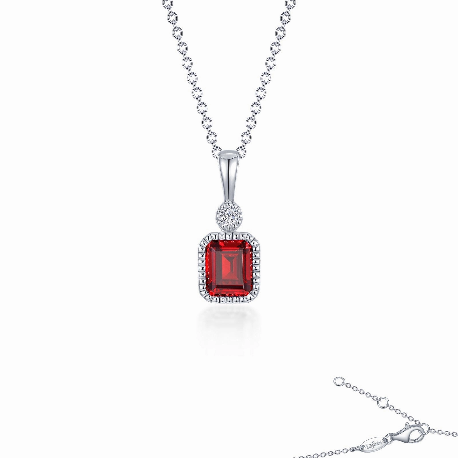 Ethereal Detail Splendid Shine January Birthstone Necklace