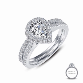 Joined-At-The-Heart Wedding Set Bold Jewelry Everyday Match